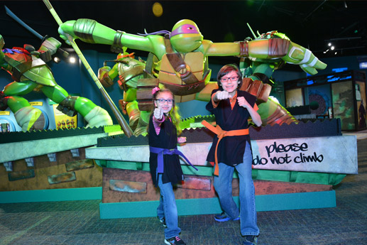 TURTLE POWER! TEENAGE MUTANT NINJA TURTLES™  SHARE SECRETS OF THE SEWER, NINJA TACTICS AND TEAMWORK AT COSI